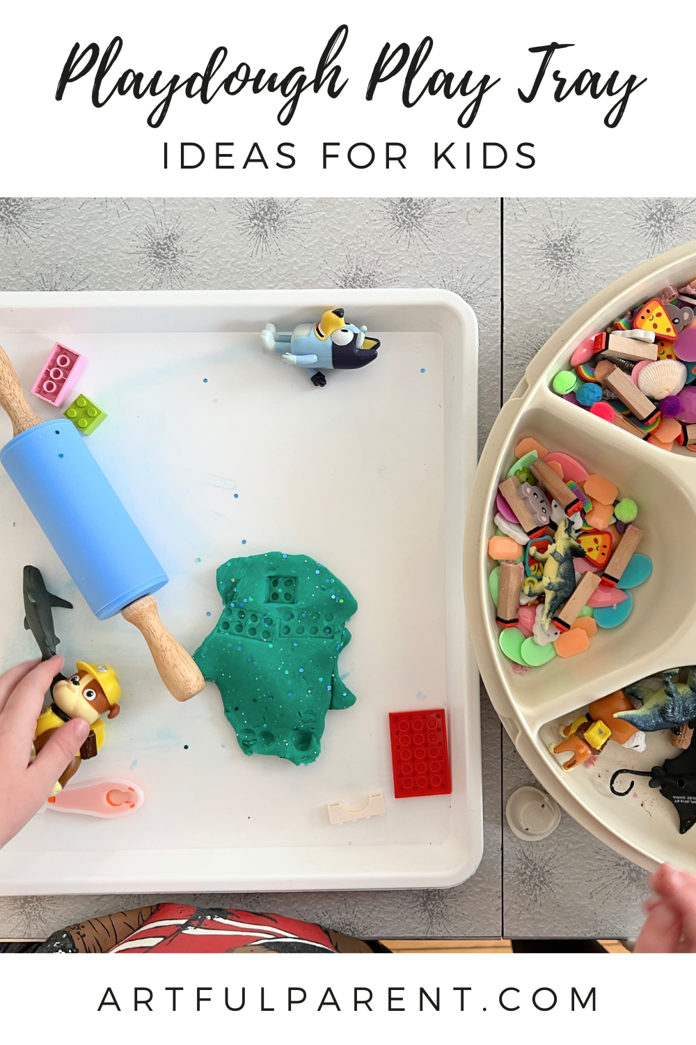 How to Set Up a Playdough Play Tray