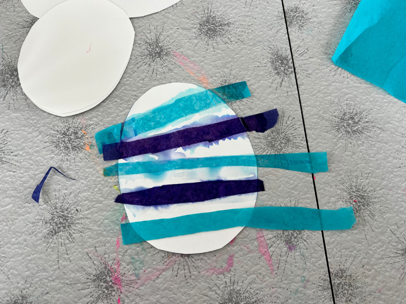 tissue paper eggs