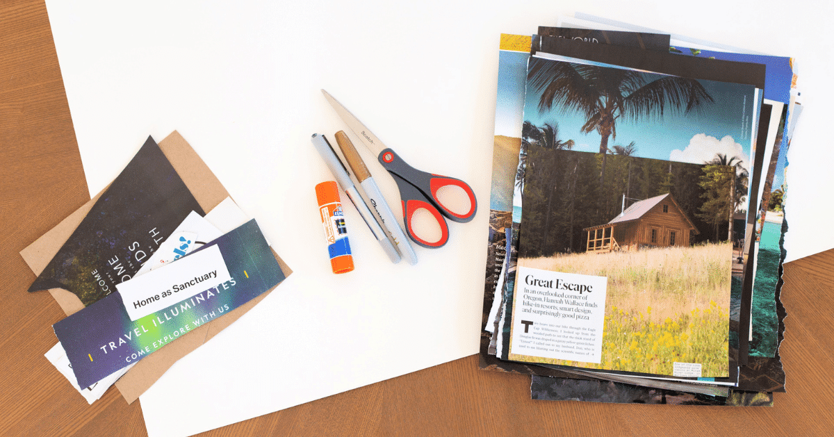 How to Make A Vision Board - cottage in the mitten