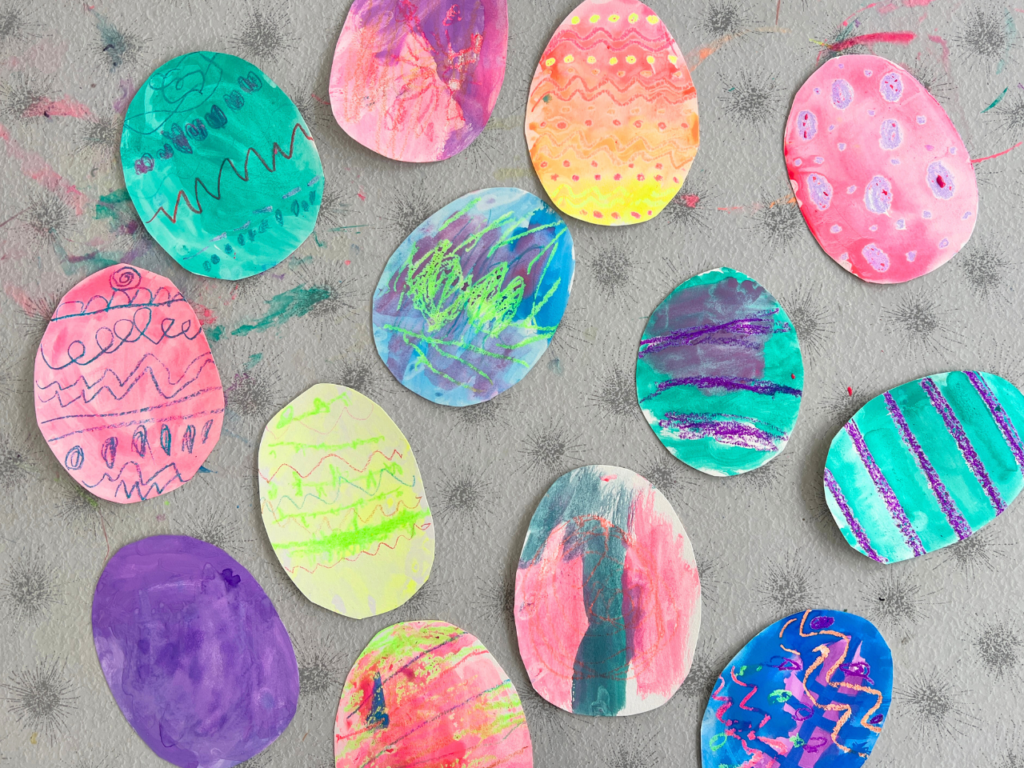 How to Paint Paper Easter Eggs