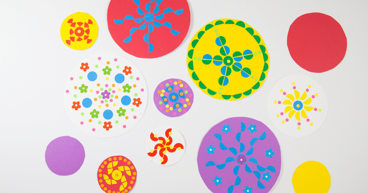 Easy Kids' Art Projects: Hole Challenge Art with Stickers