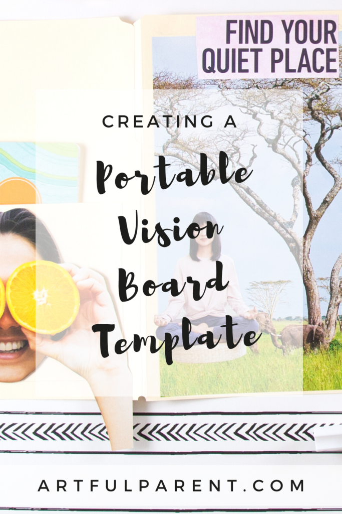vision board template pin