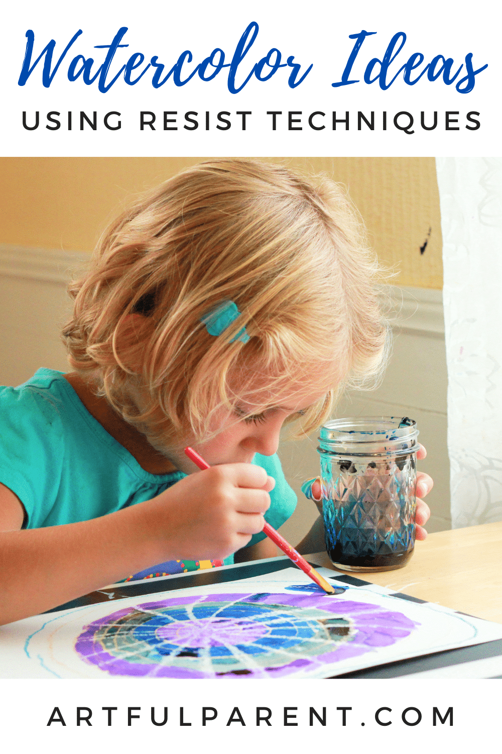 Fizzing Watercolor Tape Resist Art - Fantastic Fun & Learning