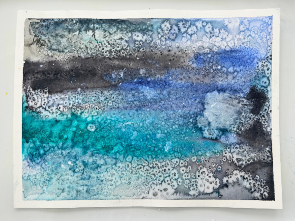 How to Do Watercolor Painting with Salt