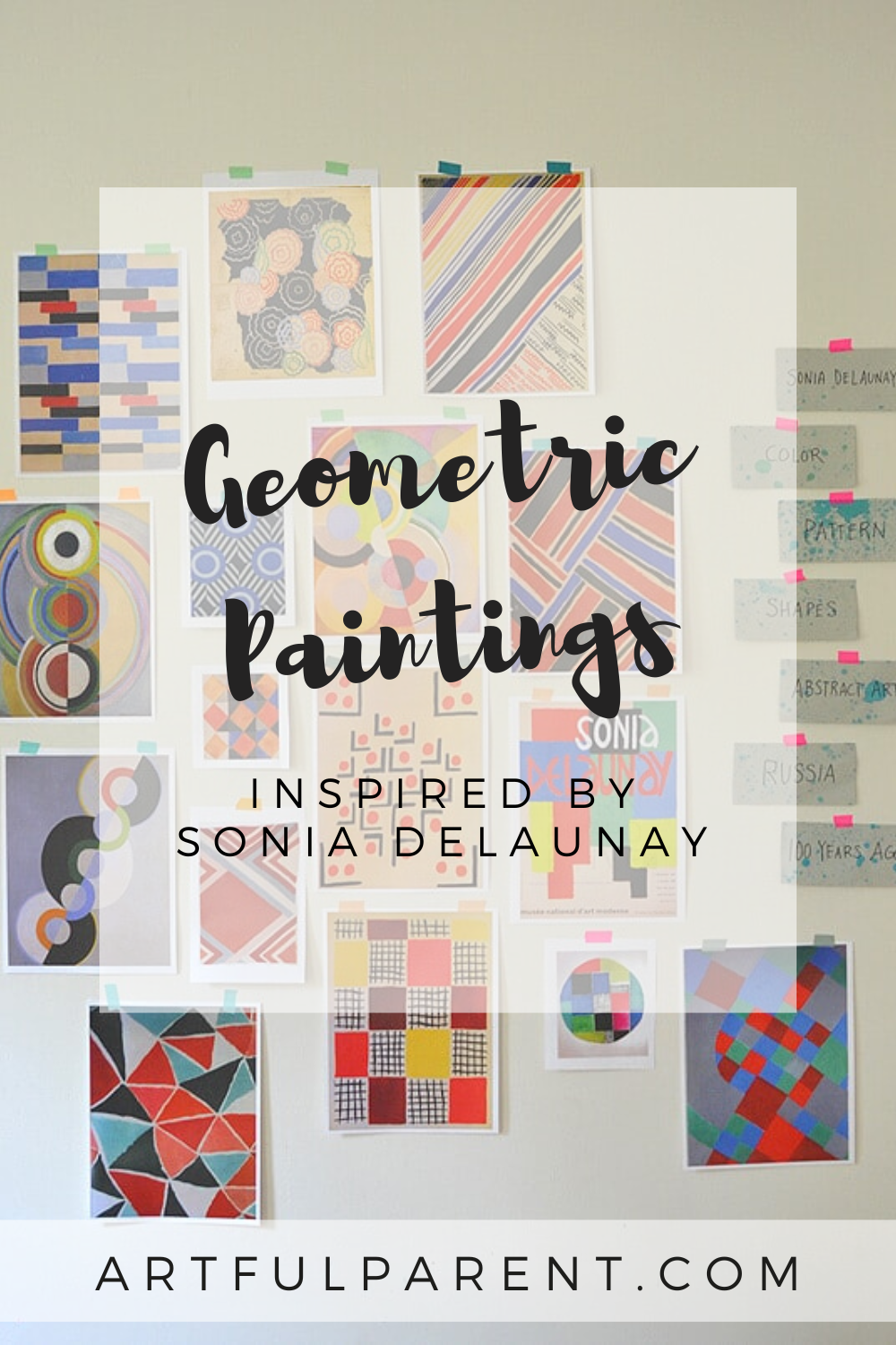 How to Make Geometric Paintings inspired by Sonia Delaunay