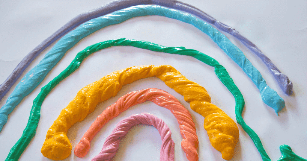 How to Make Fluffy Rainbow Slime (without the mess)