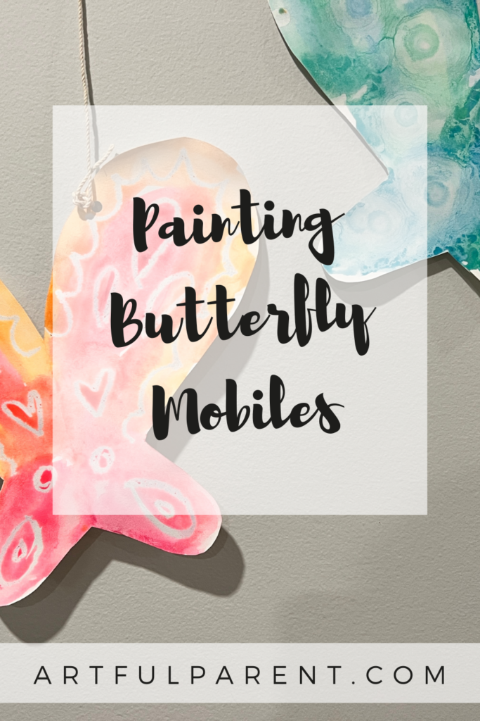 painting butterfly mobile pin