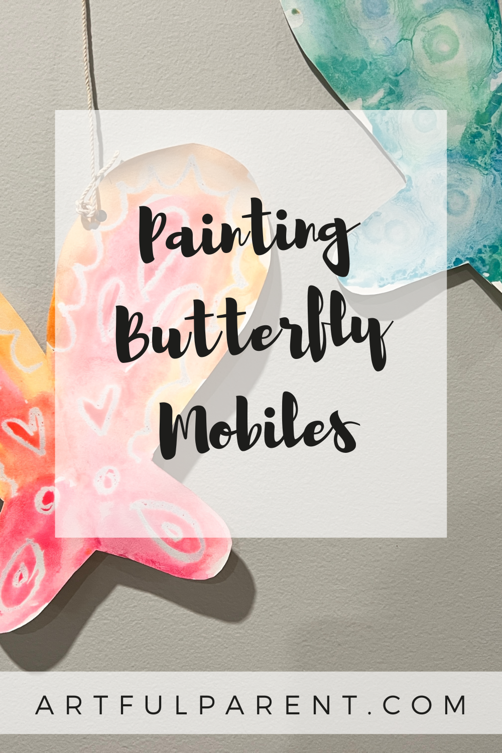 Painting Butterfly Mobiles with Watercolors
