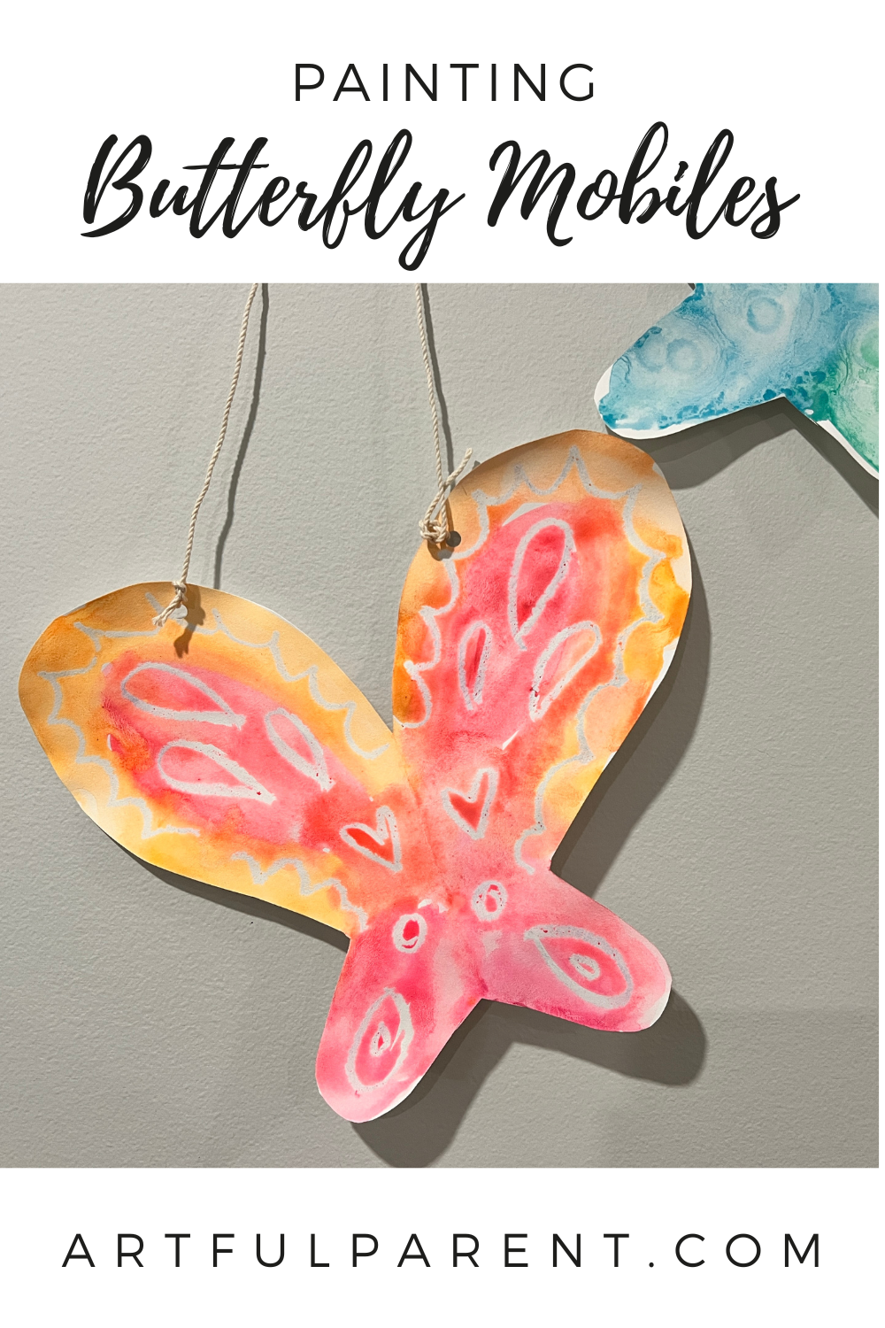 painting butterfly mobile pinterest
