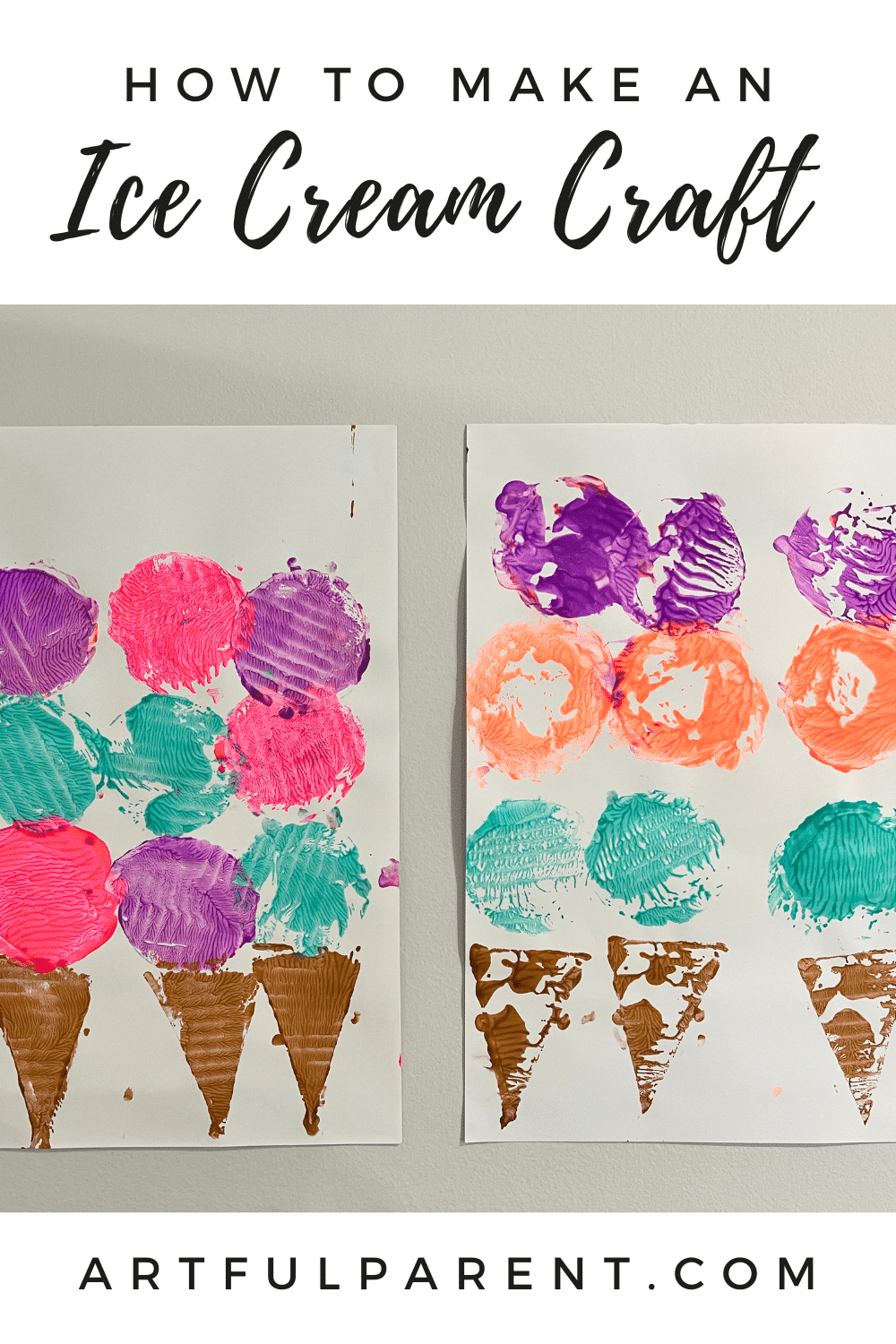 How to Make an Ice Cream Craft for Kids