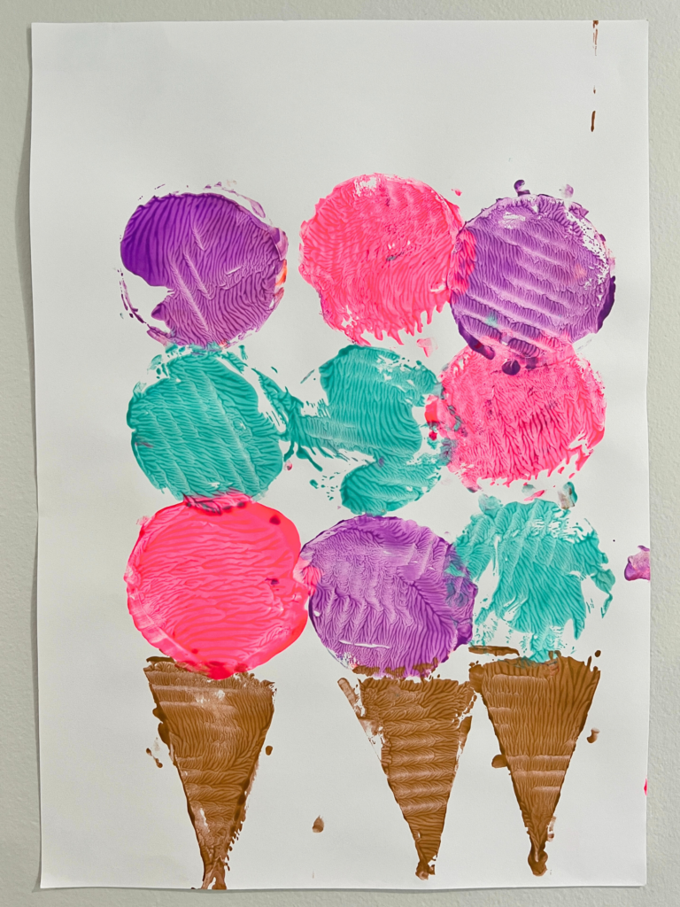ice cream craft prints