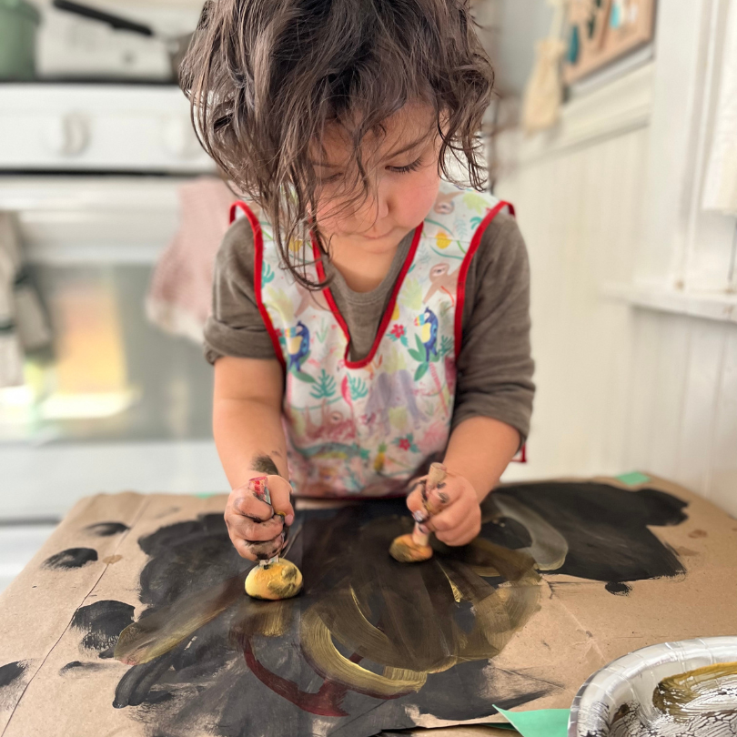 toddler painting