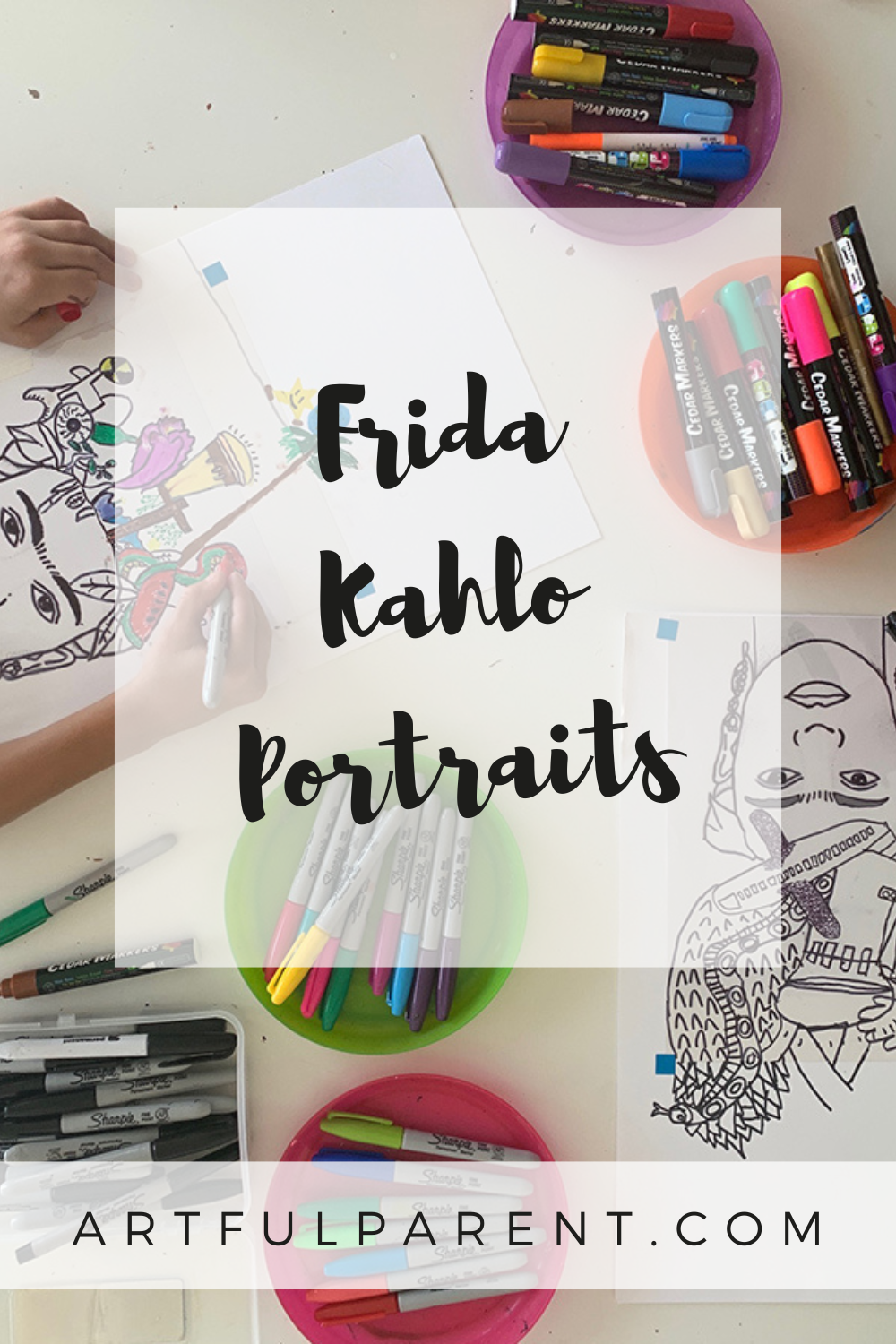 How to Make Frida Kahlo Portraits for Kids