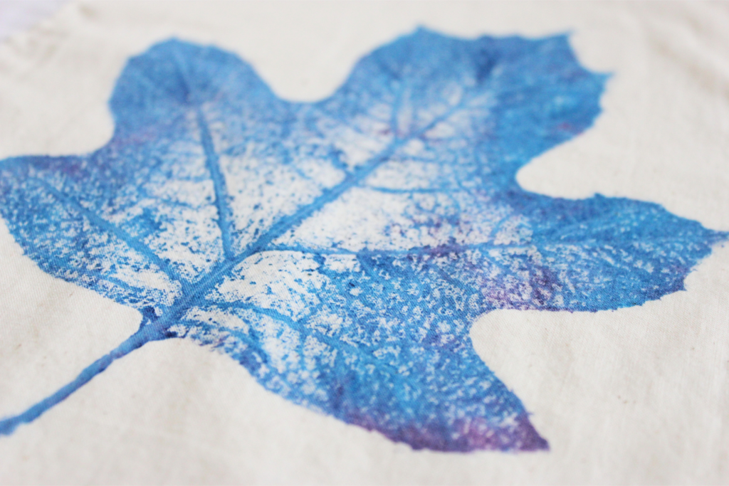 How to Print with Leaves on Cloth Napkins