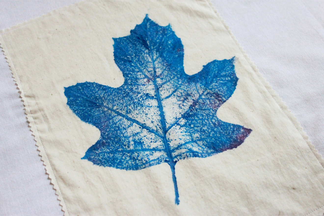 How To Print With Leaves On Cloth Napkins