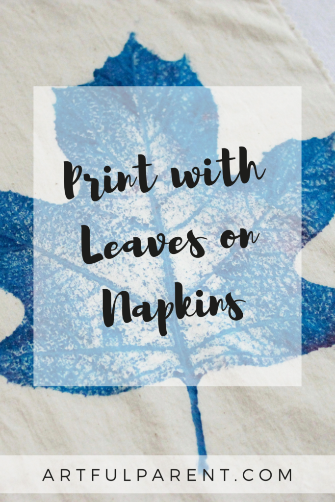 leaf printed napkins pinterest