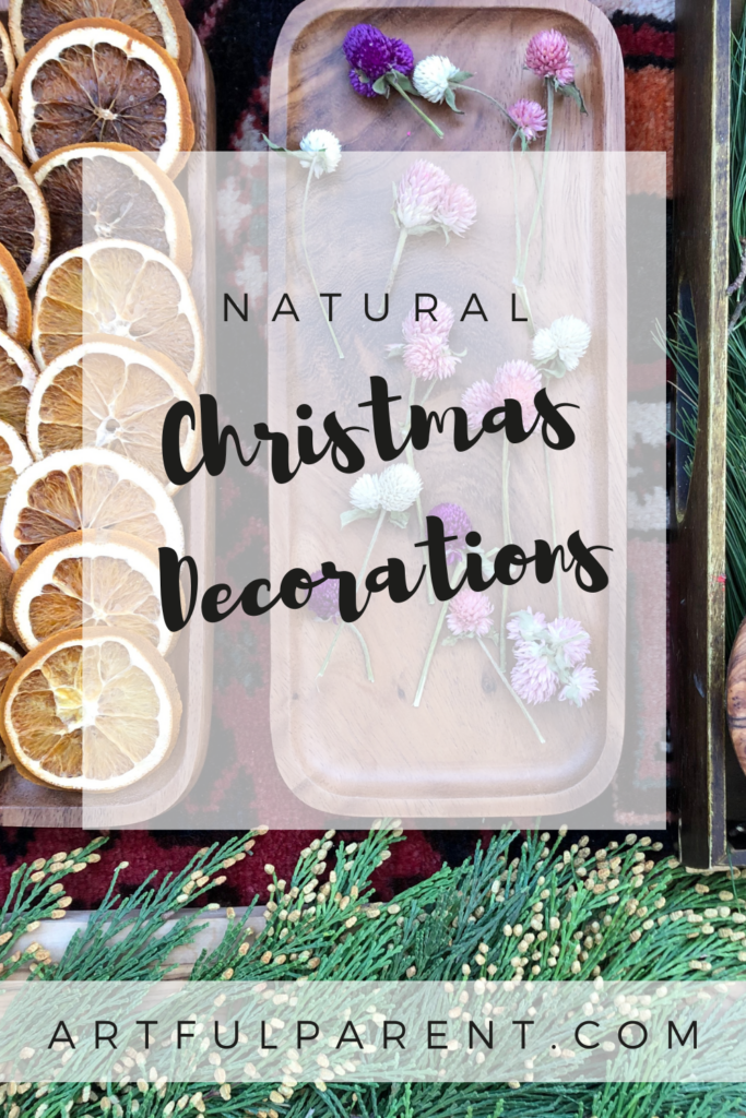 natural christmas decor pin