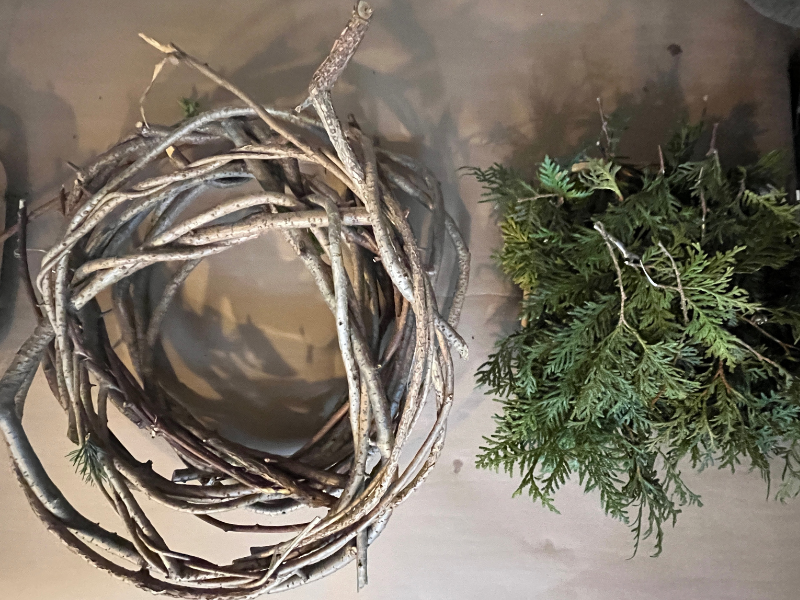 natural wreath materials