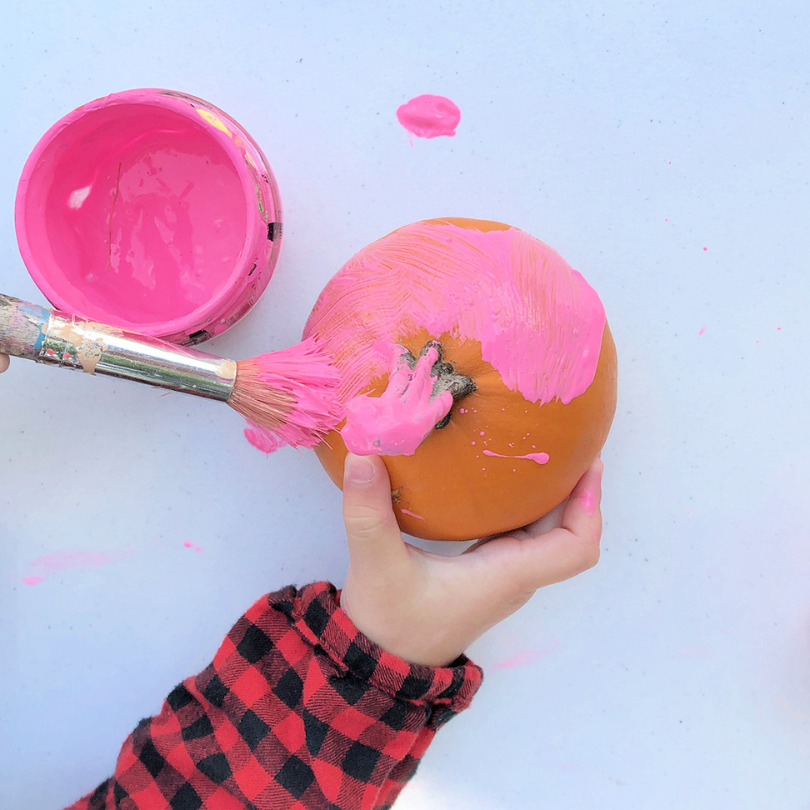 paint on pumpkin