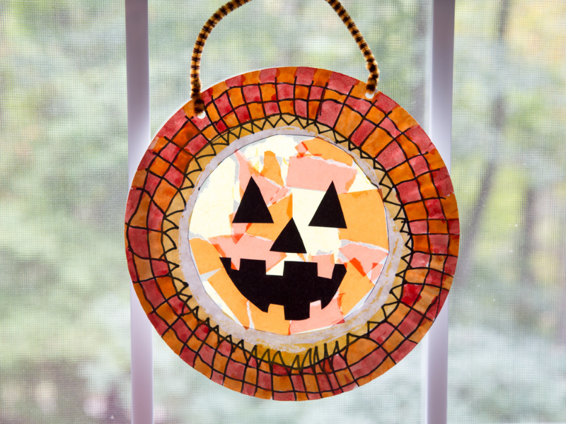 pumpkin suncatcher