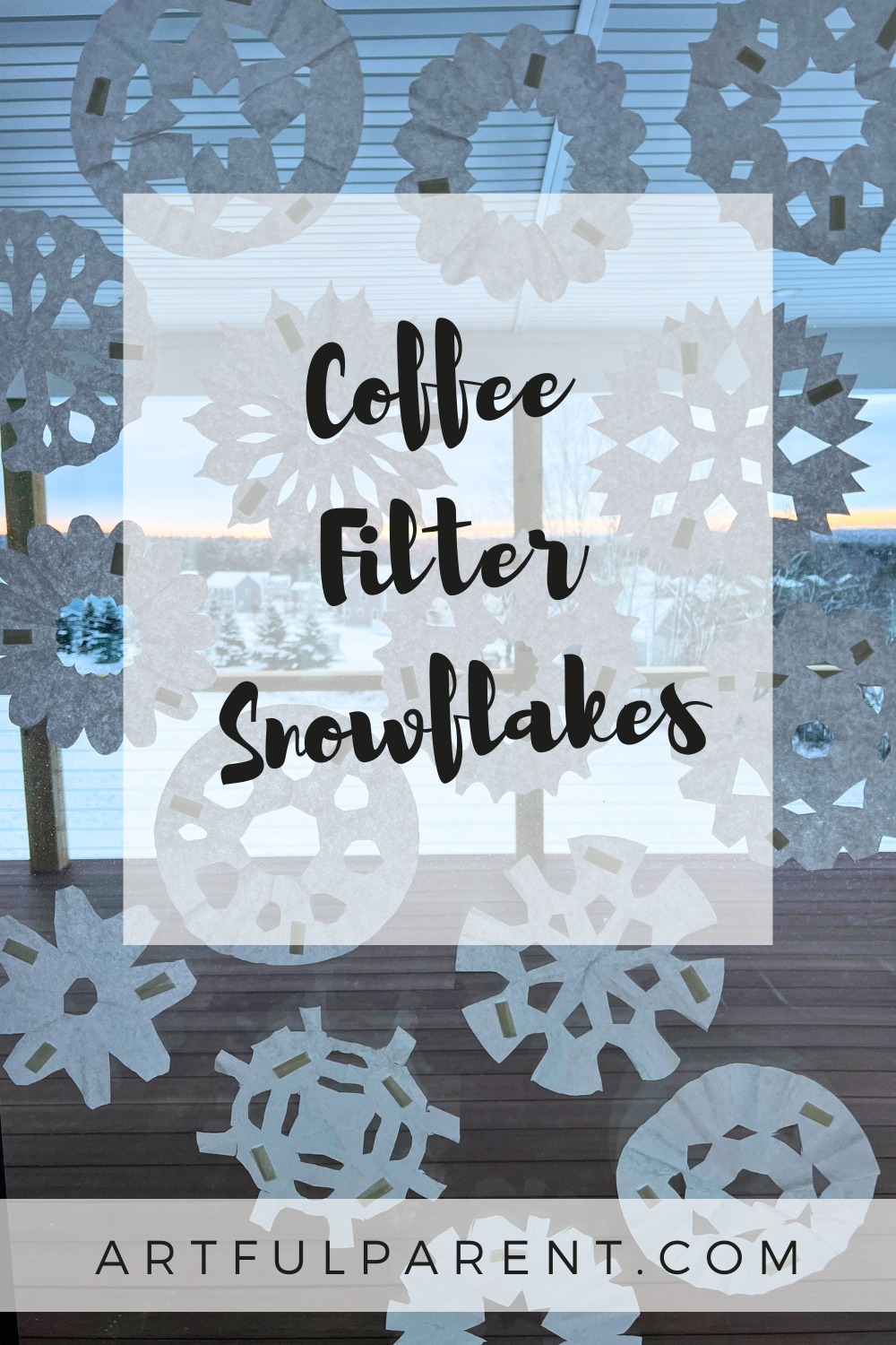 How To Make Snowflakes with Coffee Filters