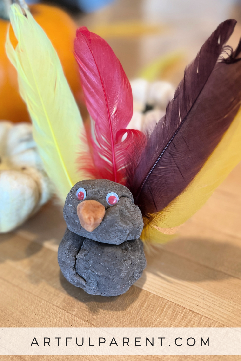 How to Make a Playdough Turkey