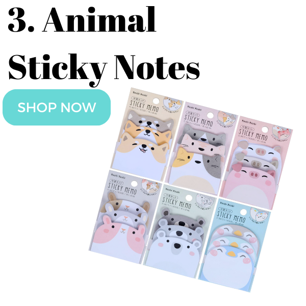 animal sticky notes