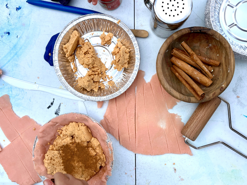 apple pie playdough