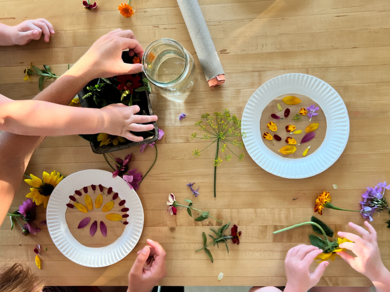 paper plate suncatchers