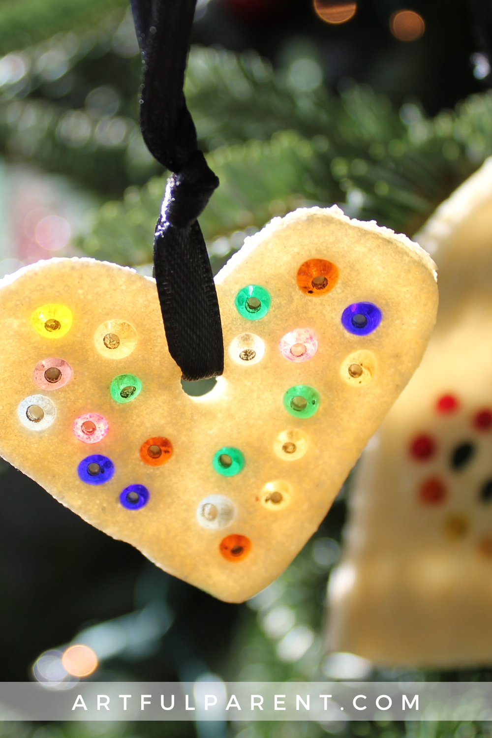 How to Make Salt Dough Ornaments with Sparkly Glass Beads