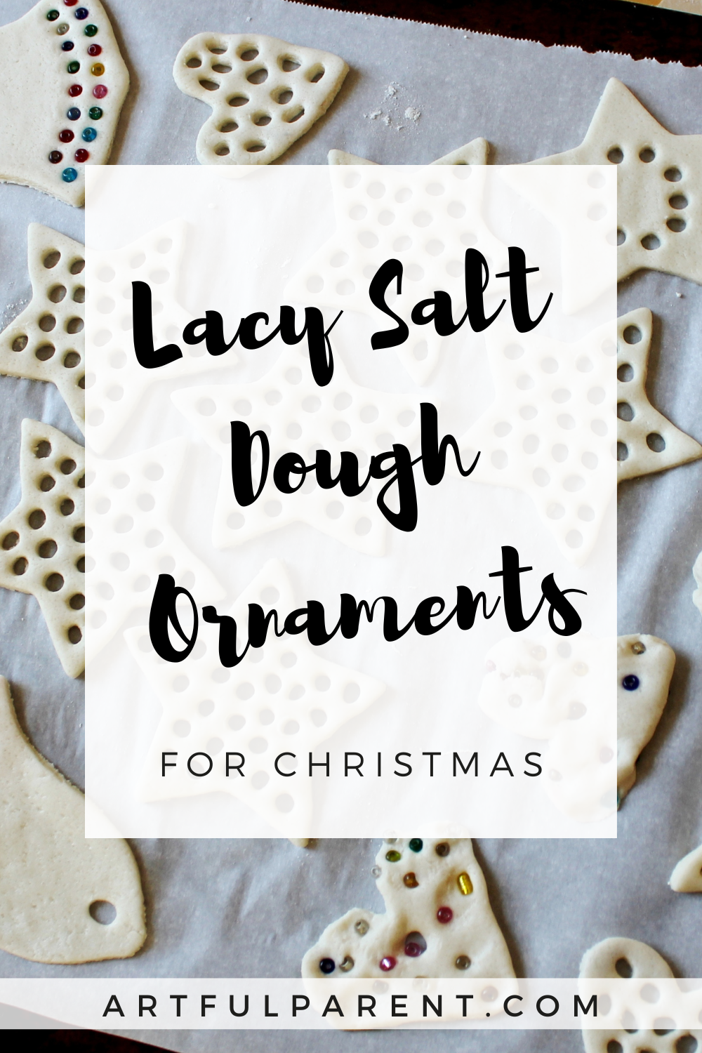Lacy Salt Dough Ornaments for Christmas