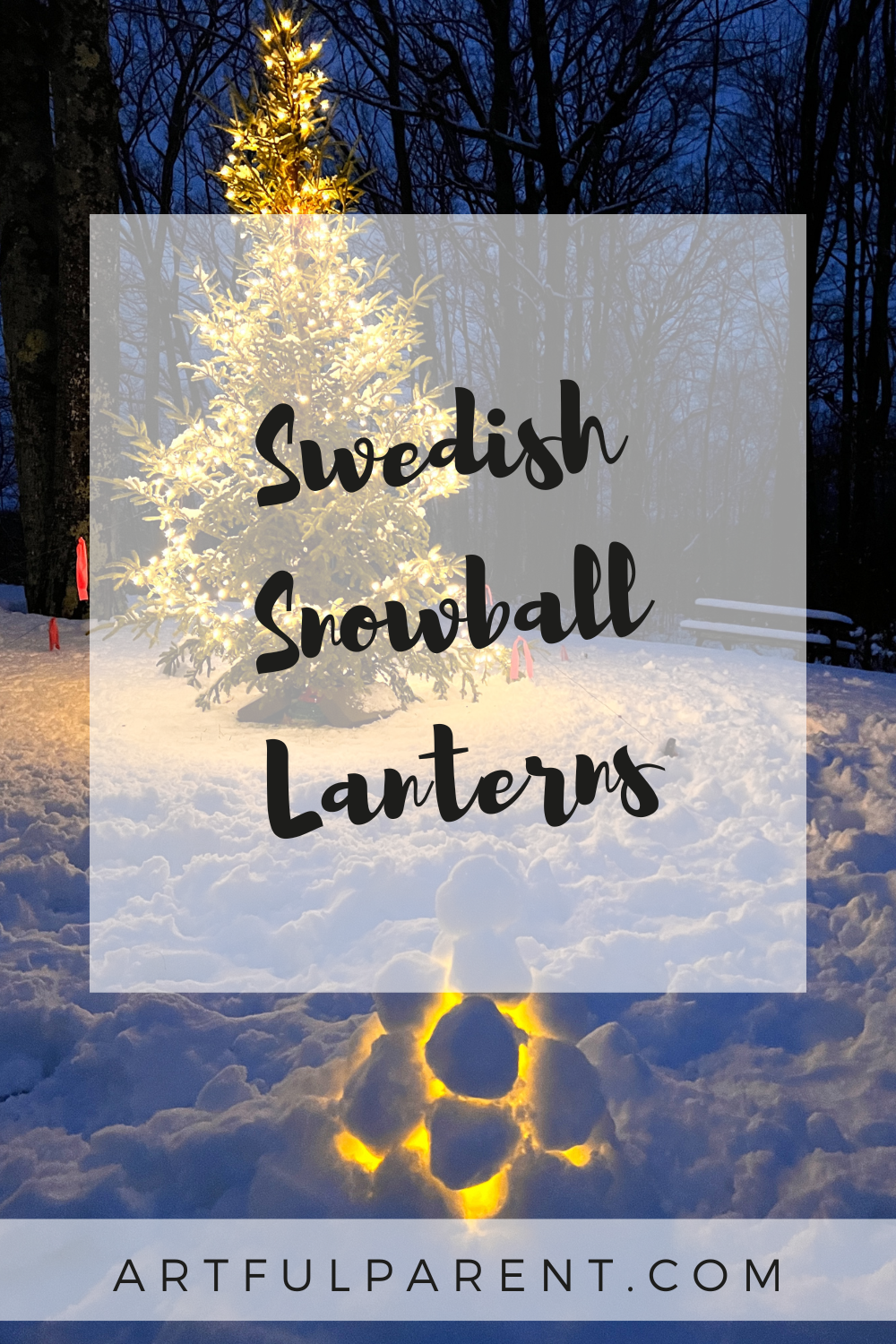 How to Make Swedish Snow Lanterns