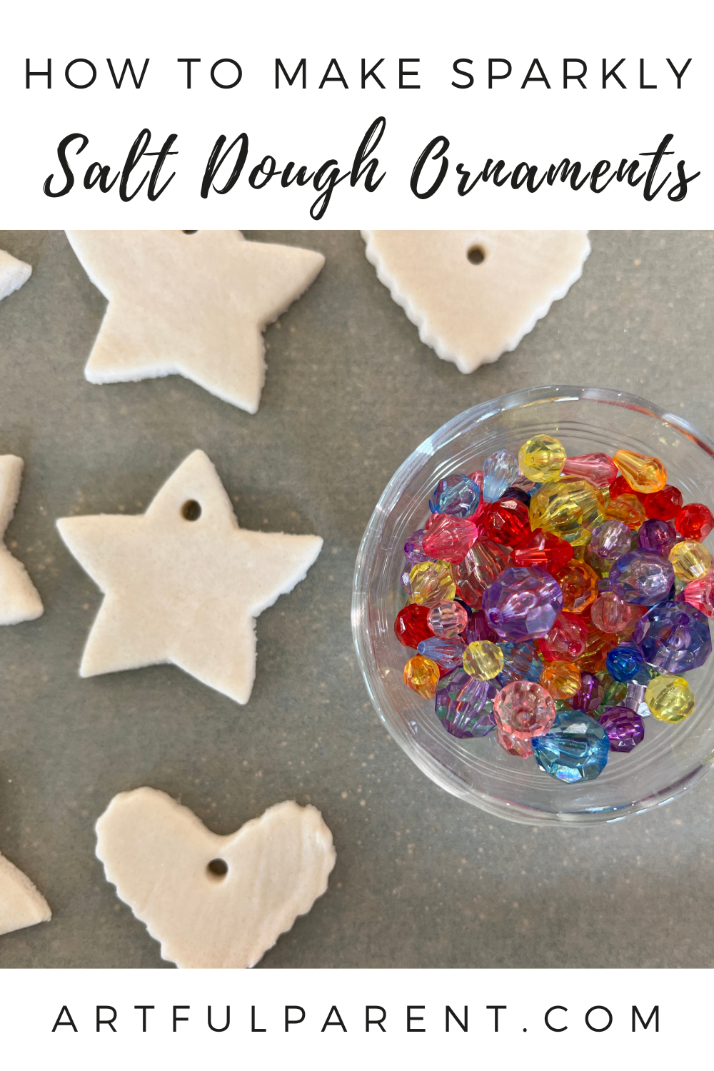 sparkly salt dough pinterest