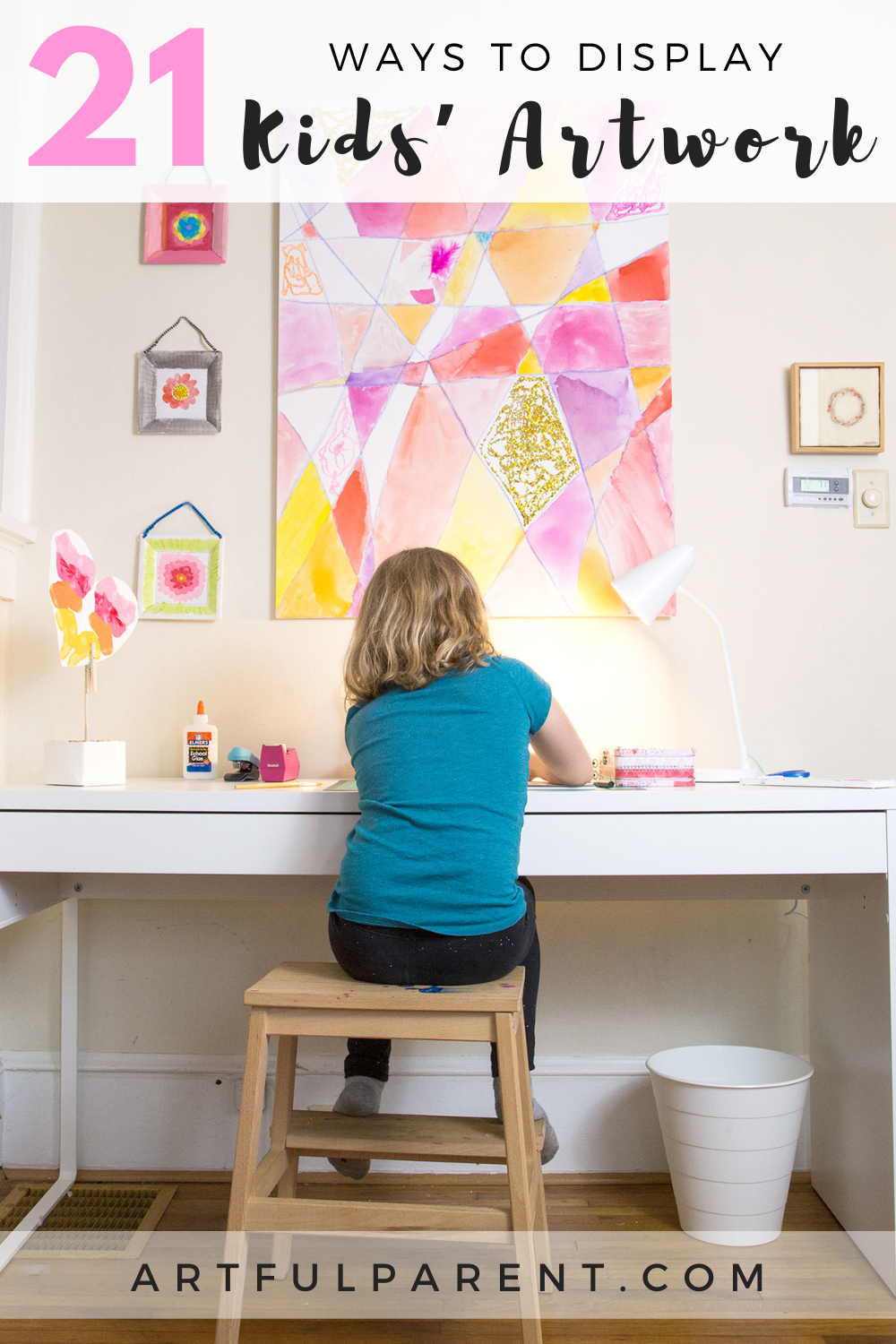 How to Creatively Display Your Kids' Art Using Hangers