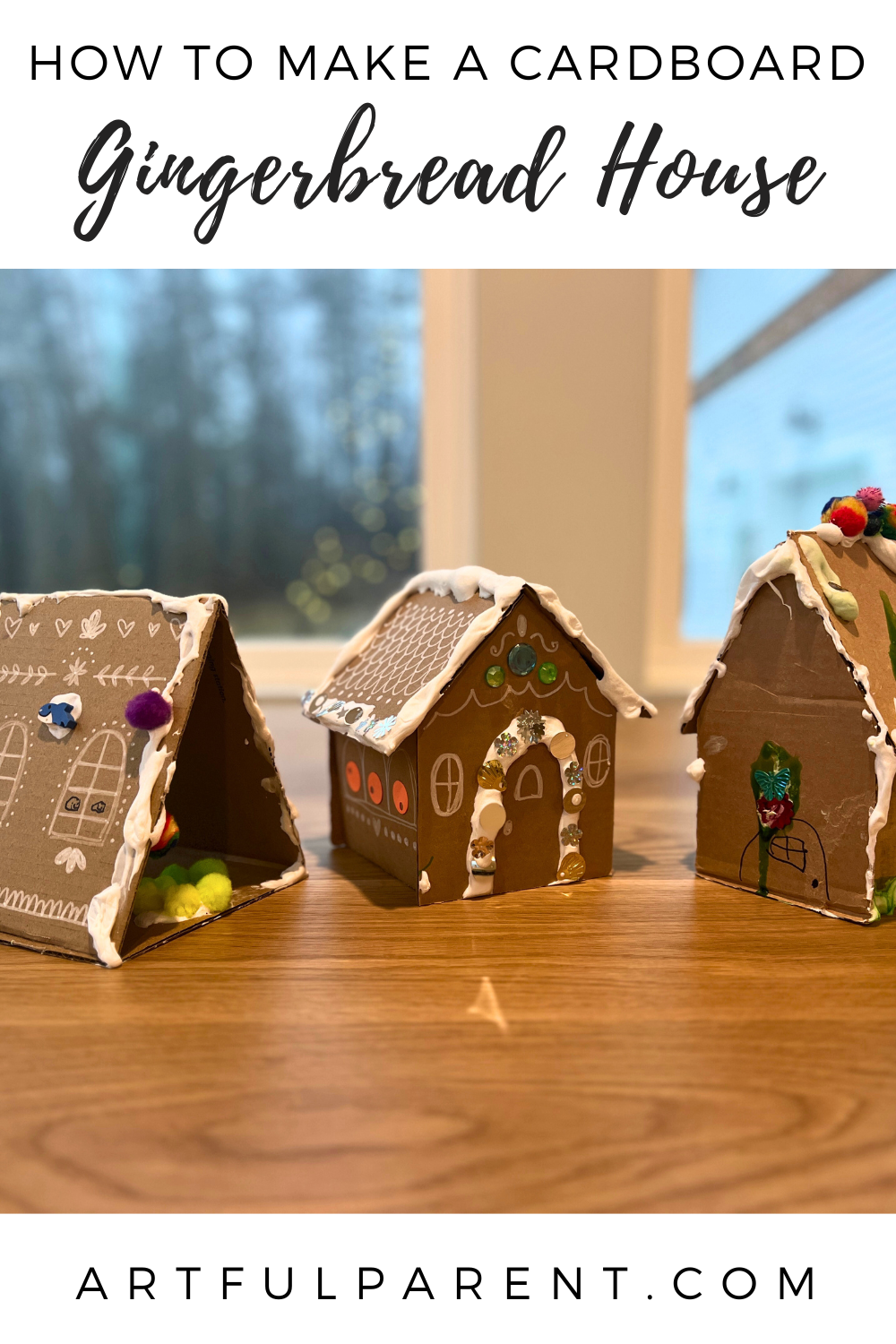 How to Make a Cardboard Gingerbread House for Kids