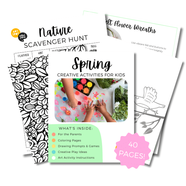 What's inside the spring creativity pack