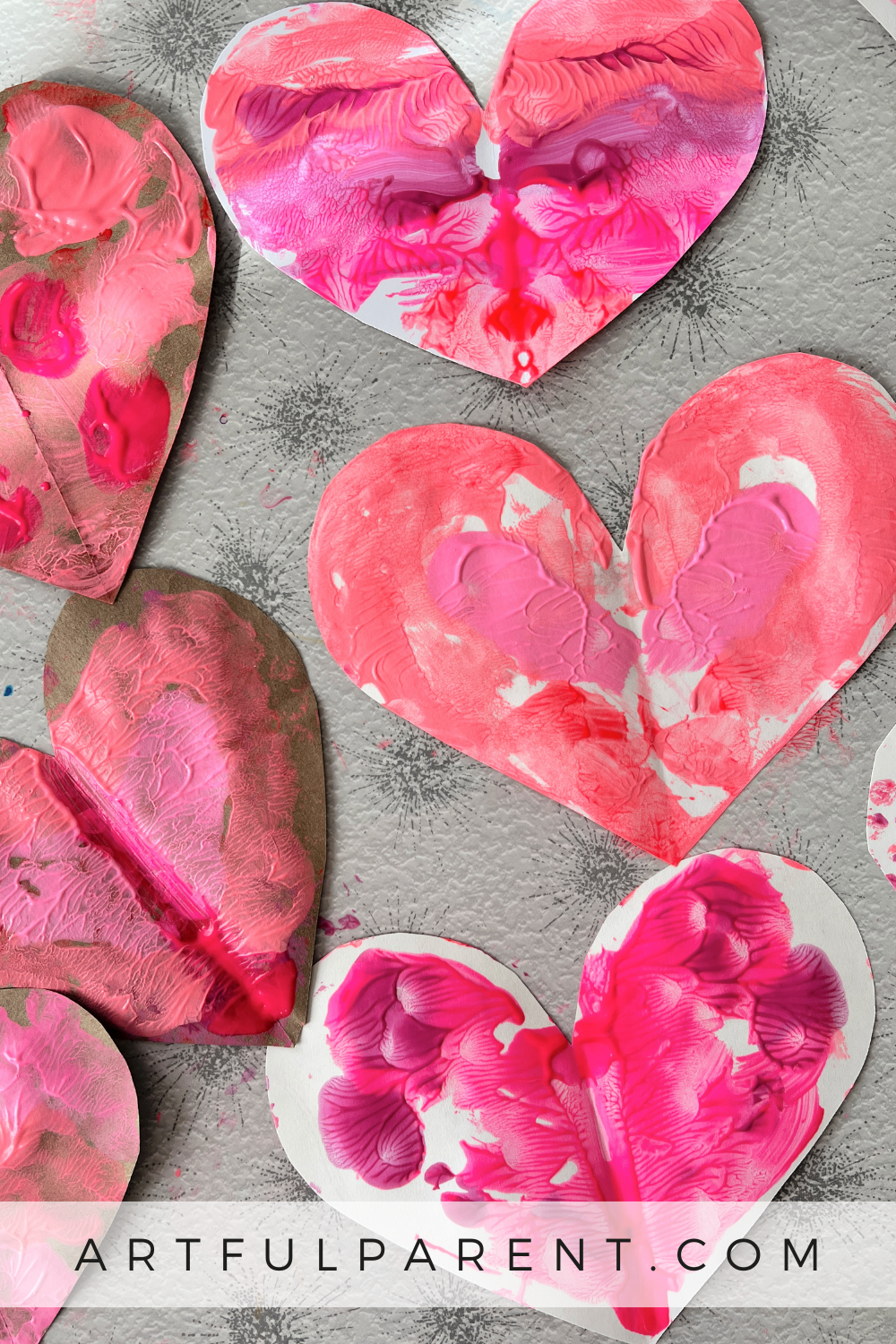 How to Make Blot Art Hearts for Valentine\'s Day