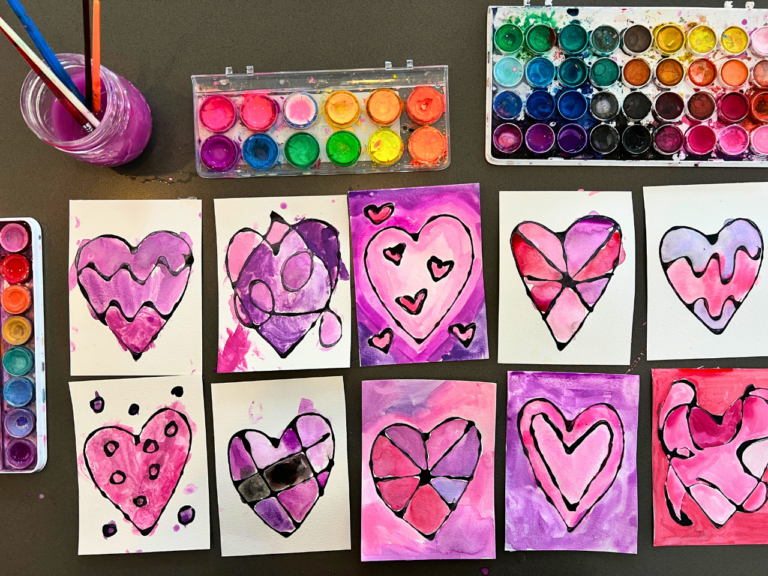 How to Make StainedGlass Heart Art with Black Glue