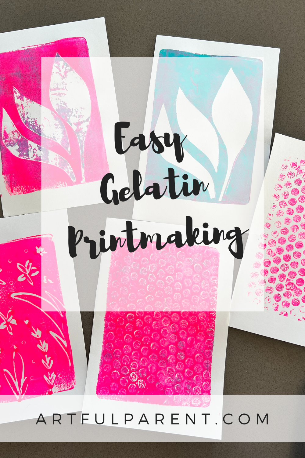 Easy Gelatin Printmaking for Kids