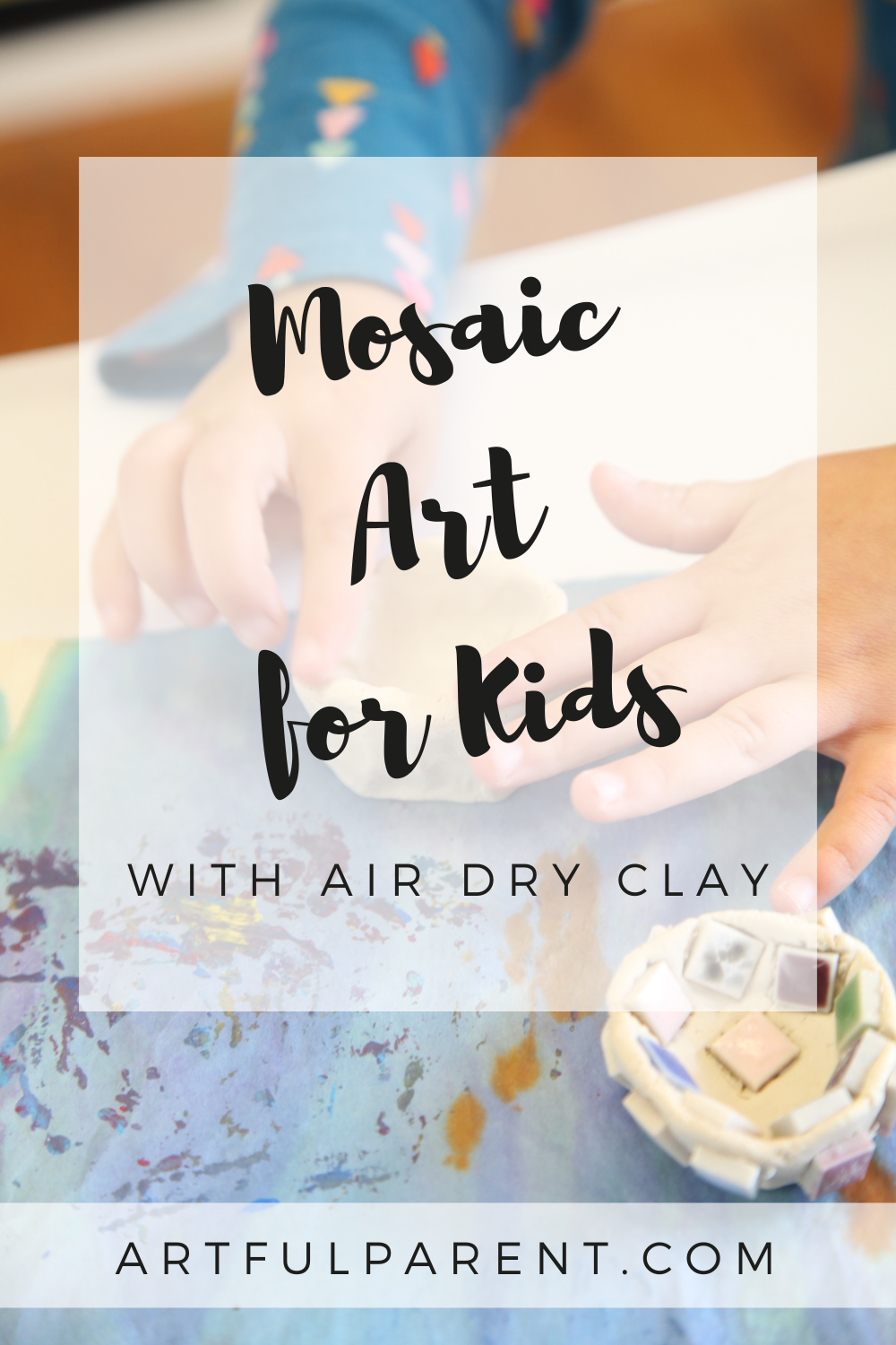 How to Make Mosaic Art for Kids with Air Dry Clay