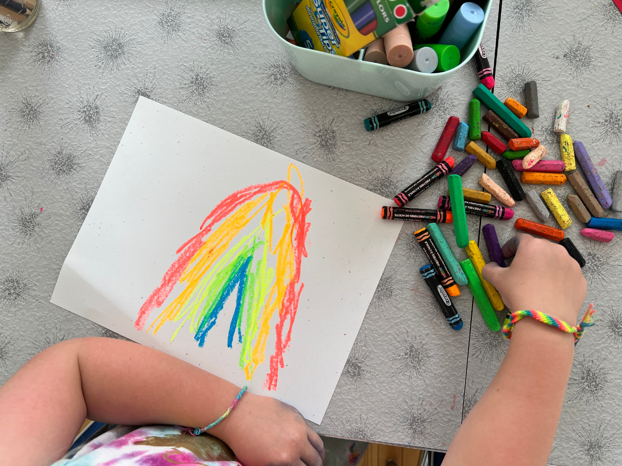 drawing a rainbow