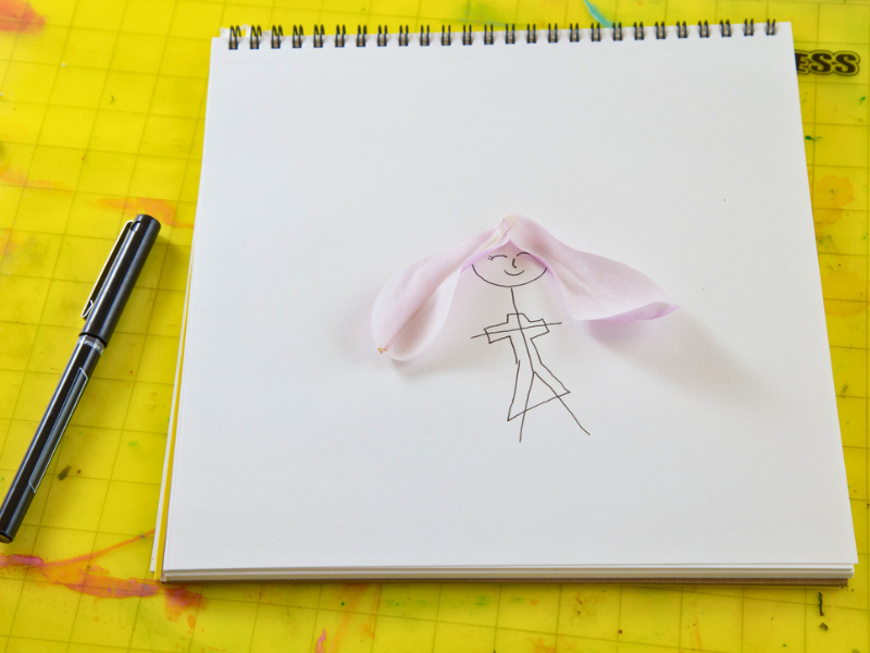 flower petal drawing prompt
