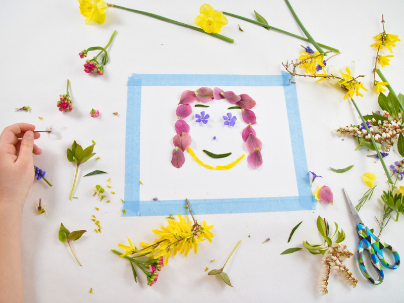 How to Make Pictures with Flowers - The Artful Parent