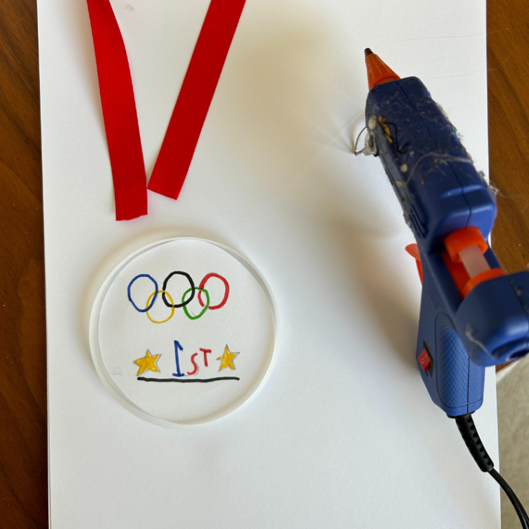 gluing medals