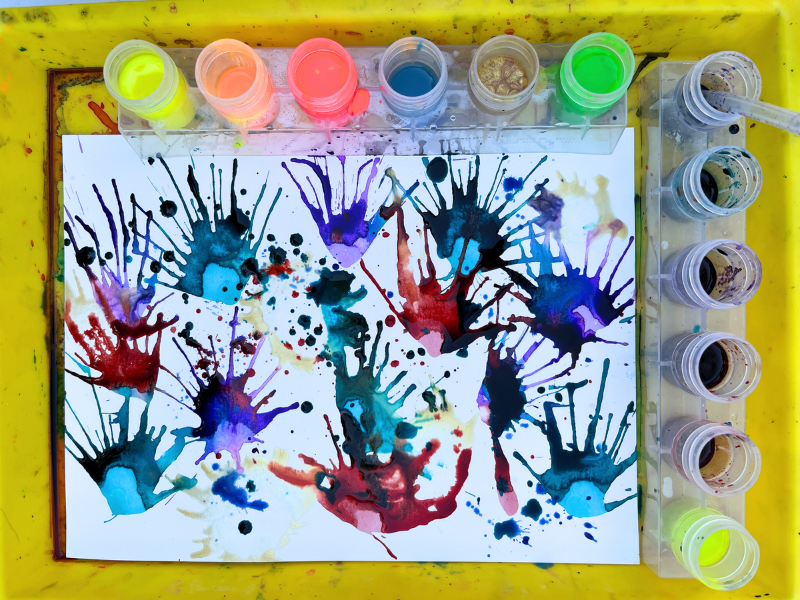 blow painting