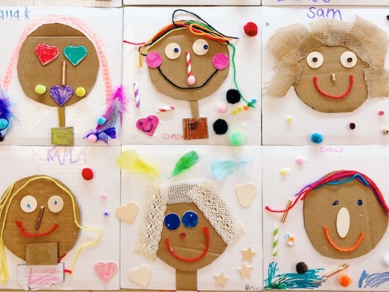mixed media portraits