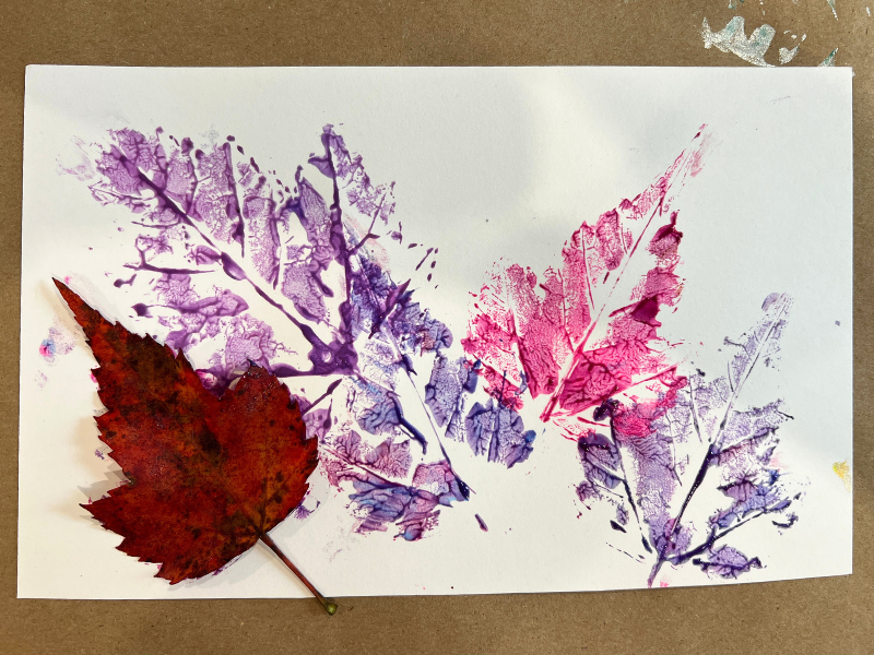 leaf printing