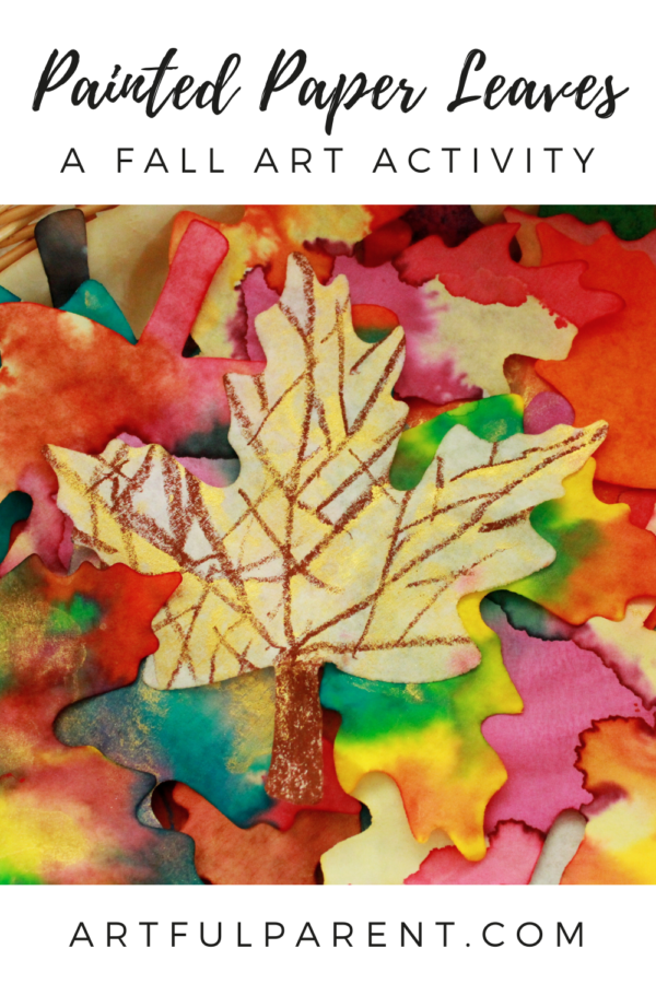 How to Make Painted Paper Leaves for a Fall Art Activity