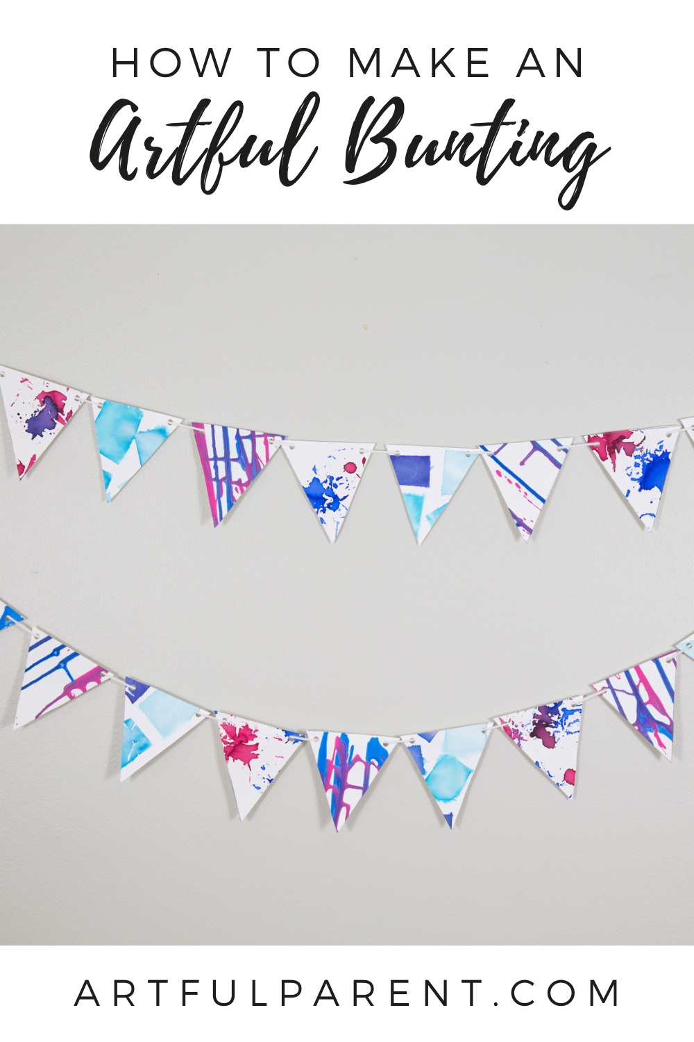 artful bunting pinterest