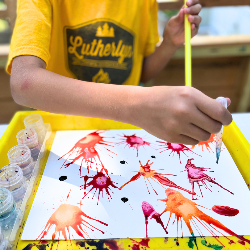 blow painting